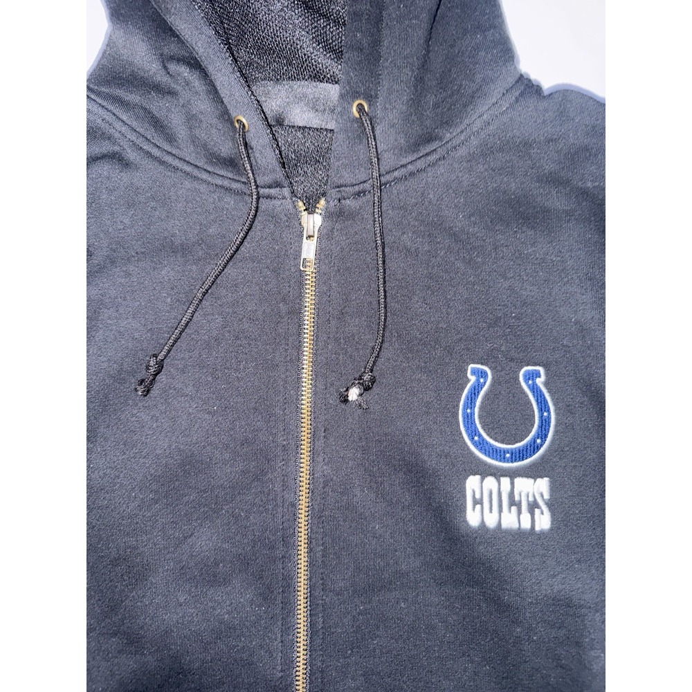 Dunbrooke Mens NFL Indianapolis Colts Craftsman Thermal Lined Zip Hoodie M New